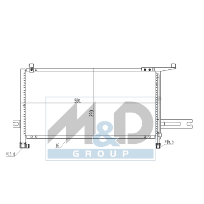 [991247] Kondensator, Klimaanlage