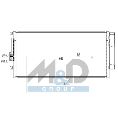 [991250] Kondensator, Klimaanlage