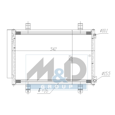 [991273] Kondensator, Klimaanlage