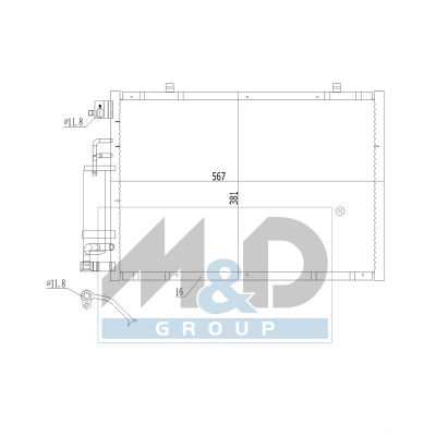 [991293] Kondensator, Klimaanlage