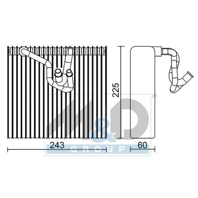 [997026] Verdampfer, Klimaanlage