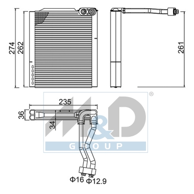 [997116] Verdampfer, Klimaanlage