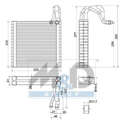 [997146] Verdampfer, Klimaanlage