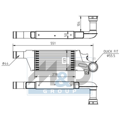 [995314] Intercooler, échangeur
