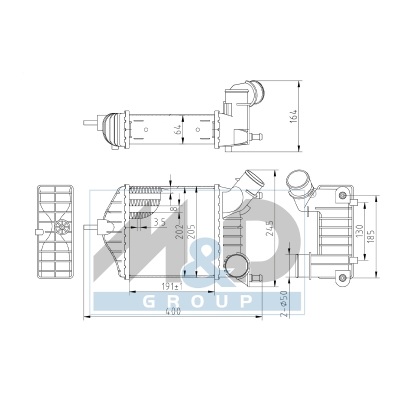 [995342] Intercooler, échangeur