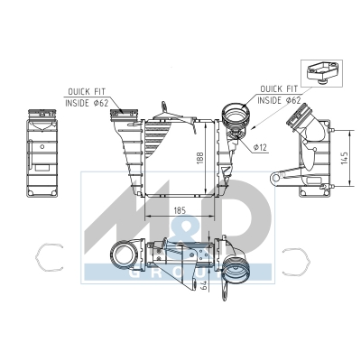 [995383] Intercooler, échangeur