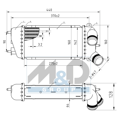 [995384] Intercooler, échangeur