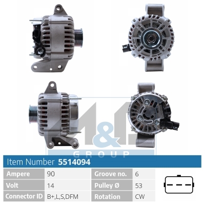 [5514094] Alternator