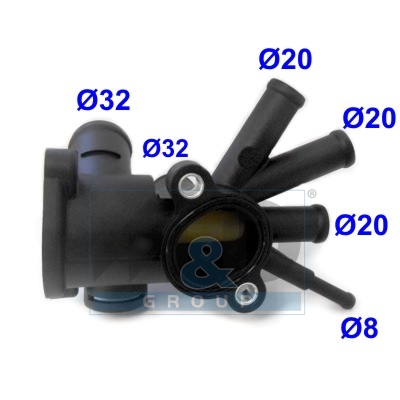 [93147] Kühlmittelflansch