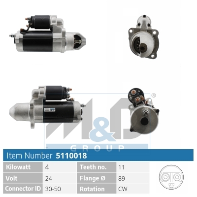 [5110018] Starter motor