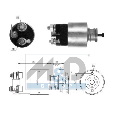 [46317] Solenoid Switch, starter