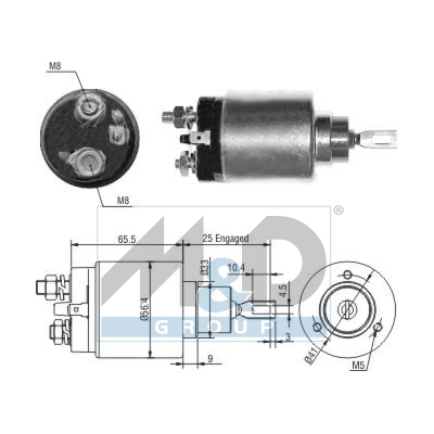 [46201] Solenoid Switch, starter
