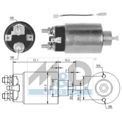 [46142] Solenoid Switch, starter