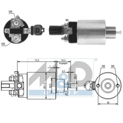 [46161] Solenoid Switch, starter
