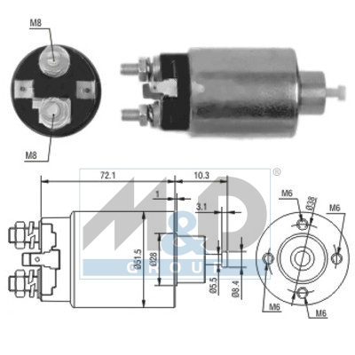 [46095] Solenoid Switch, starter