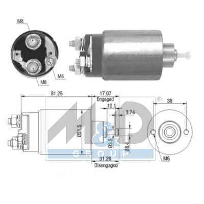 [46082] Solenoid Switch, starter