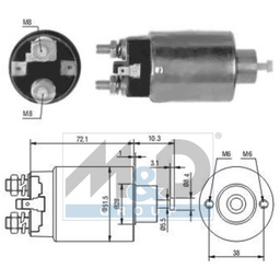 Solenoid Switch, starter