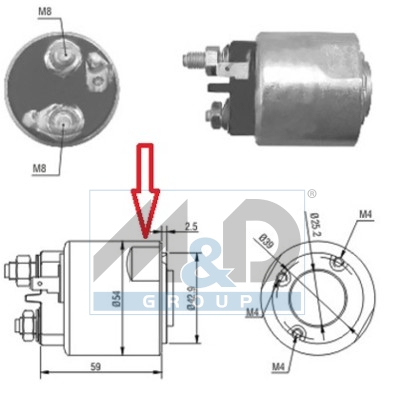 [46086] Solenoid Switch, starter