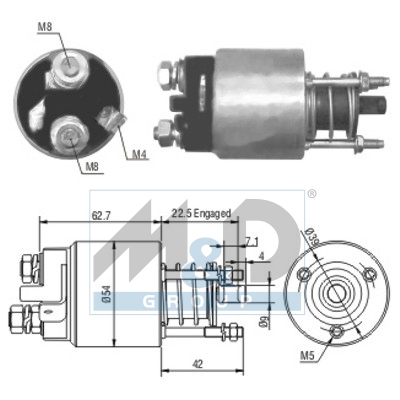 [46005] Solenoid Switch, starter