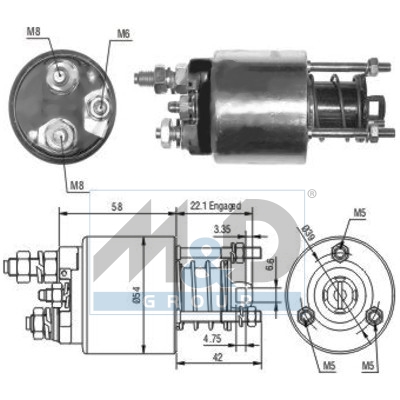 [46077] Solenoid Switch, starter