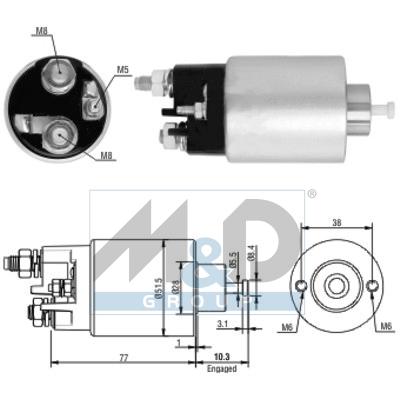 [46014] Solenoid Switch, starter