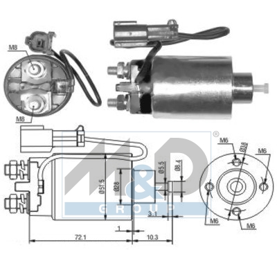 [46039] Solenoid Switch, starter