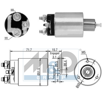 [46182] Solenoid Switch, starter