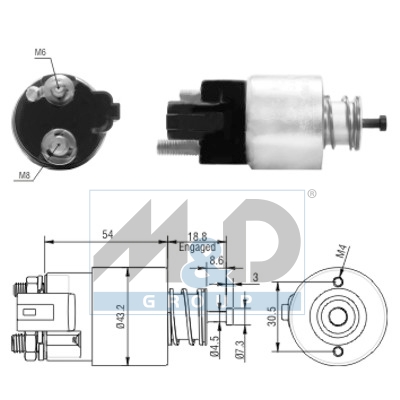 [46155] Solenoid Switch, starter
