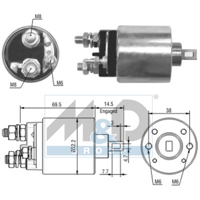 [46122] Solenoid Switch, starter