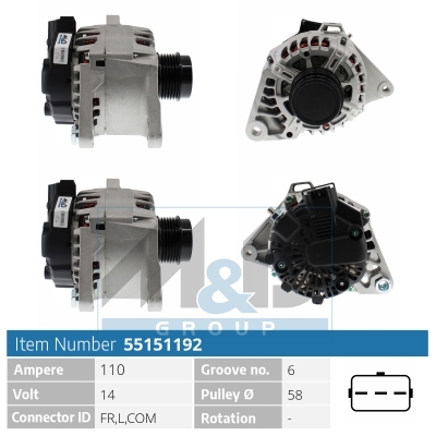 [55151192] Alternator