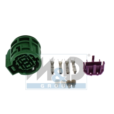 [25606] Kit connecteur de porte de feu arrière femelle 4 voies fiat 500L-panda